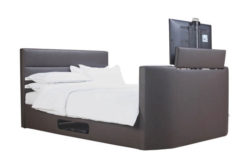 Hygena Gemini Kingsize TV Bed Frame - Chocolate.